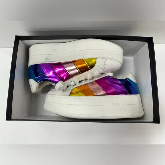 Kurt Geiger London Laney Pumped Low-Top Platform Sneakers (SEE DESCRIPTION) - Picture 11 of 13